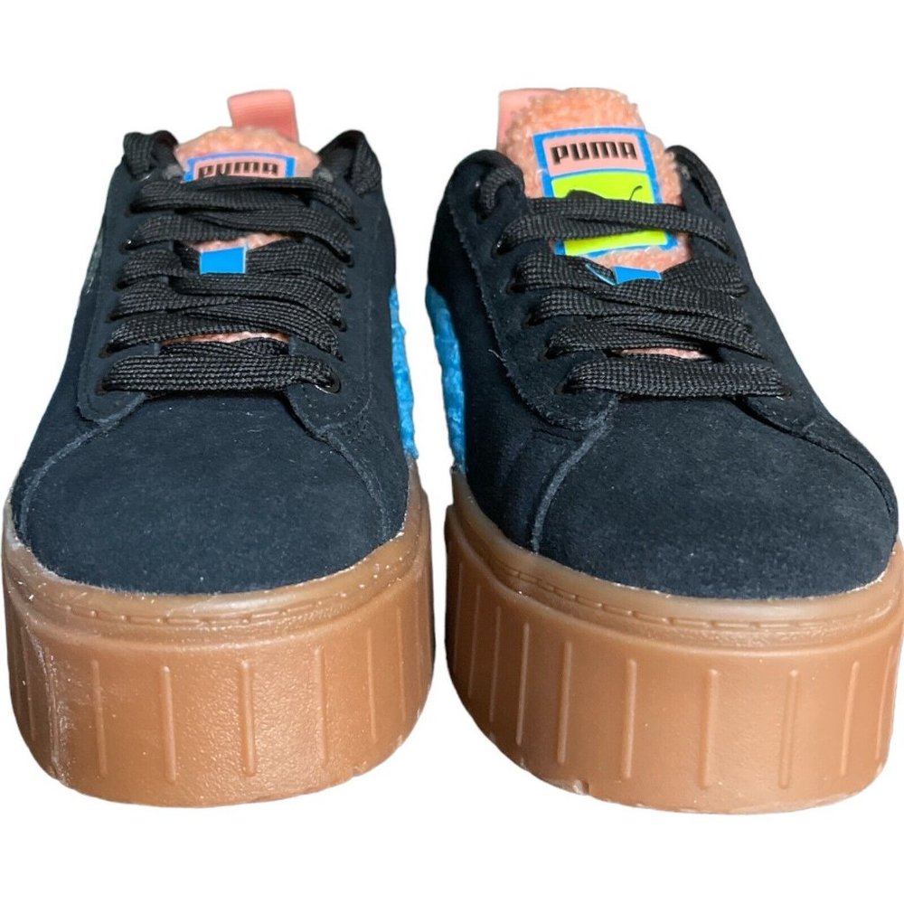 Women’s Sneakers Size 7.5 PUMA Mayze Cuddle In Black - Picture 3 of 12
